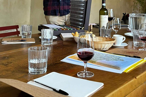 Piedmont wine experience in a tasting room in Milan