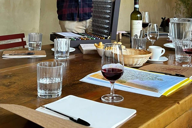 Piedmont wine experience in a tasting room in Milan