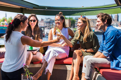 Amsterdam: croisière touristique d'une heure sur le canal Gin & Tonic