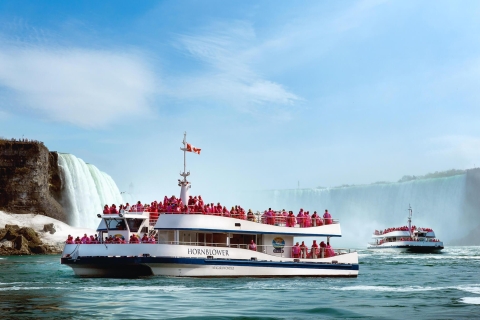 Chutes du Niagara : Excursion privée d'une demi-journée en bateau et en hélicoptèreBateau, déjeuner et hélicoptère inclus