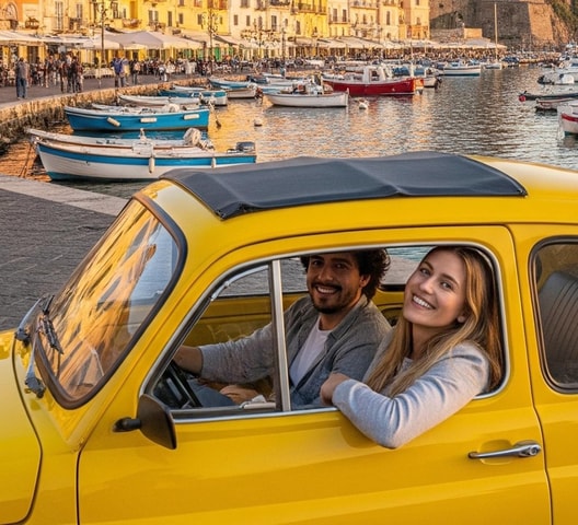 From Naples: Phlegraean Fields 5-Hour Fiat 500 or 600 Tour