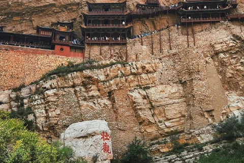 Datong Yungang Grottoes Hanging Temple Pagoda di legno in auto