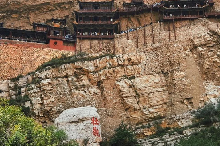 Datong Yungang Grottoes Hanging Temple Pagoda di legno in auto