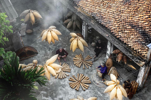Hanoi: Women Museum or Fish Trap, Soy Sauce, Incense Village PRIVATE: Fish Trap Village & Soy Sauce & Incense, Hat, Lunch