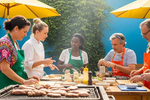 Churrasco BBQ Class, drinks and Patio Party in Copacabana