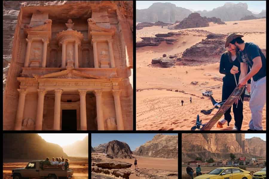 Petra: Transfer ins Wadi Rum mit optionaler Übernachtung im Camp/Jeep-Tour. Foto: GetYourGuide
