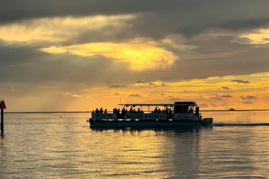 Florida: Champagner-Kreuzfahrt bei Sonnenuntergang auf der Marathon Mermaid. Foto: GetYourGuide Florida: Champagner-Kreuzfahrt bei Sonnenuntergang auf der Marathon Mermaid. Foto: GetYourGuide