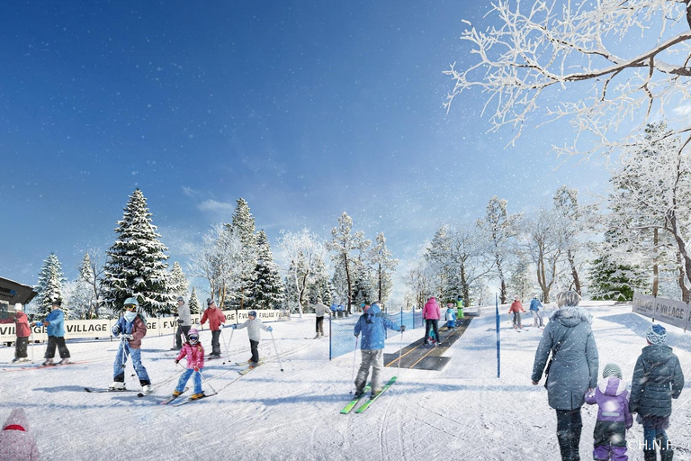 Play with Snow! at HOKKAIDO Snow park & Outlet Shopping Skiing and sledding experience full set plan