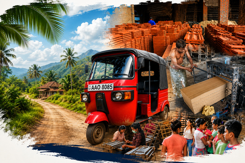 From Negombo: Private Tuk-Tuk Tour to Clay Tile Factory