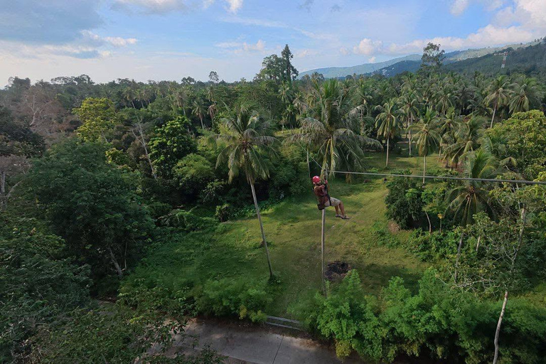 Koh Samui: Samui Zipline Adventure with Transfer service Zipline B - 16 Platforms