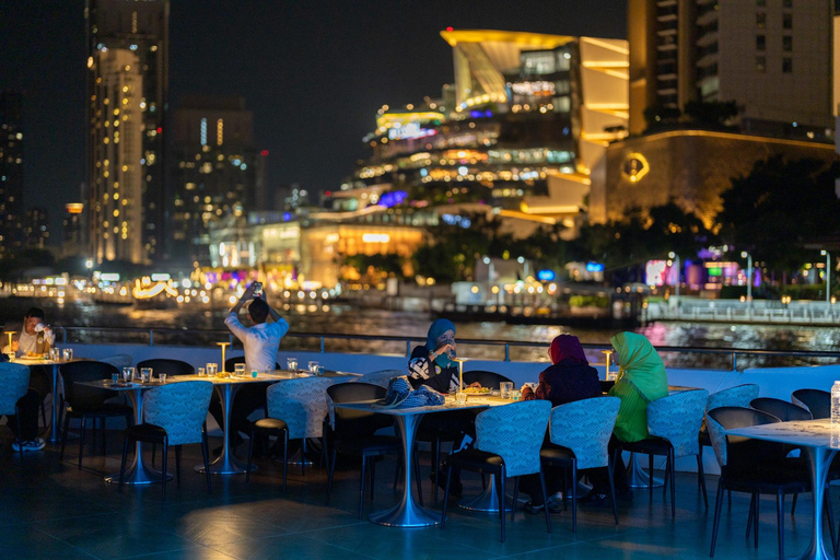 Bangkok : Super Galaxy Luxury Chaophraya River Dinner Cruise Super Galaxy Dinner Cruise with Private Hotel Transfer