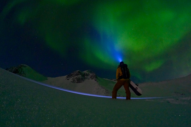 Senja: Northern Lights Snowshoe Hike with Guide & Snacks