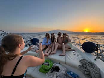 Giardini Naxos:Sunset with Dolphin sighting and Aperitif