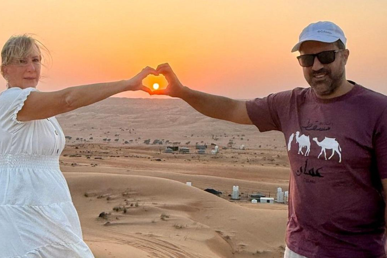 From Muscat: Shared Wadi Bani Khalid & Desert Sunset