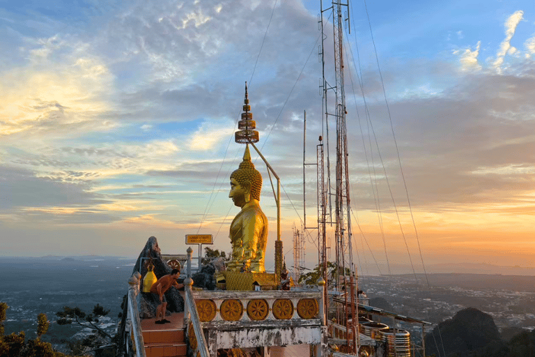 Krabi : Visite du temple de la grotte du tigre au coucher du soleil