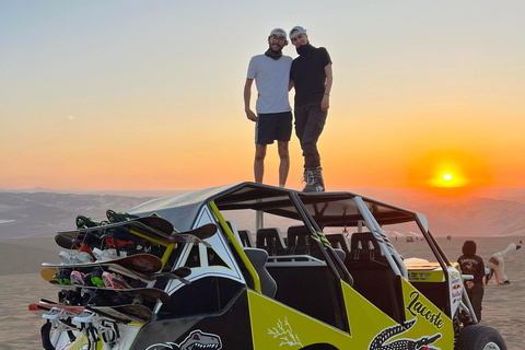 Huacachina Ica: Sandboard Adventure with Bonfire & Cocktails