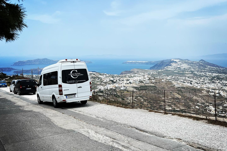 Circuit des points forts de Santorin