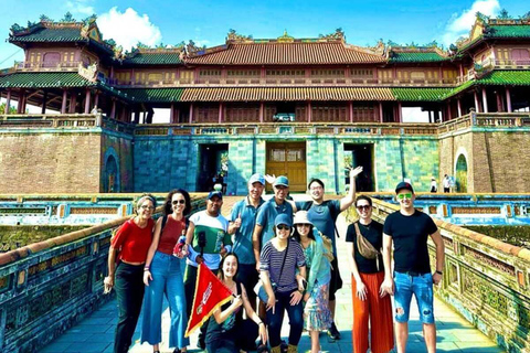 Hue Imperial Private Tour via Hai Van Pass Train Experience Tour Without Hue Imperial City, Tomb, Pagoda Entry Tickets