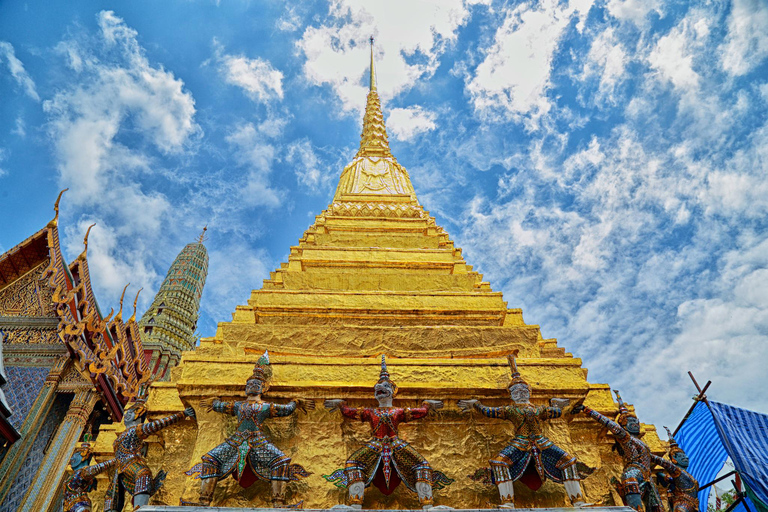 Bangkok: Grand Palace, Wat Pho, Wat Arun Sacred & Local Tour Tha Maharaj
