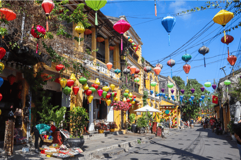 Ville ancienne de Hoi An : tour en bateau, visite des lanternes et de la cuisine de rueDe Hoi An/DaNang avec la cuisine de rue