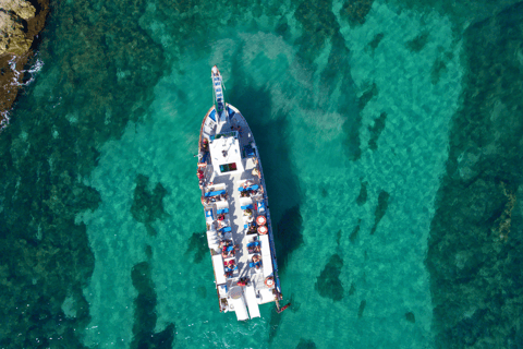 Cala&#039;n Bosc: 3,5-stündige Sightseeing-Bootsfahrt entlang der SüdküsteCala en Bosc: 3,5-stündige Sightseeing-Bootsfahrt an der Südküste
