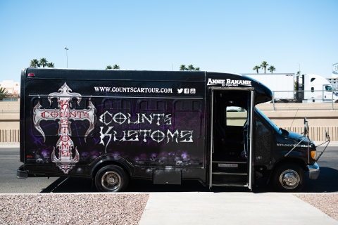 Las Vegas : visite de Count’s Kustoms en minibus
