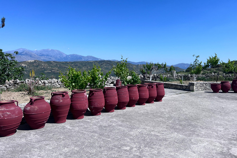 Crete Olive oil tasting ,wine, raki, and cretan food!