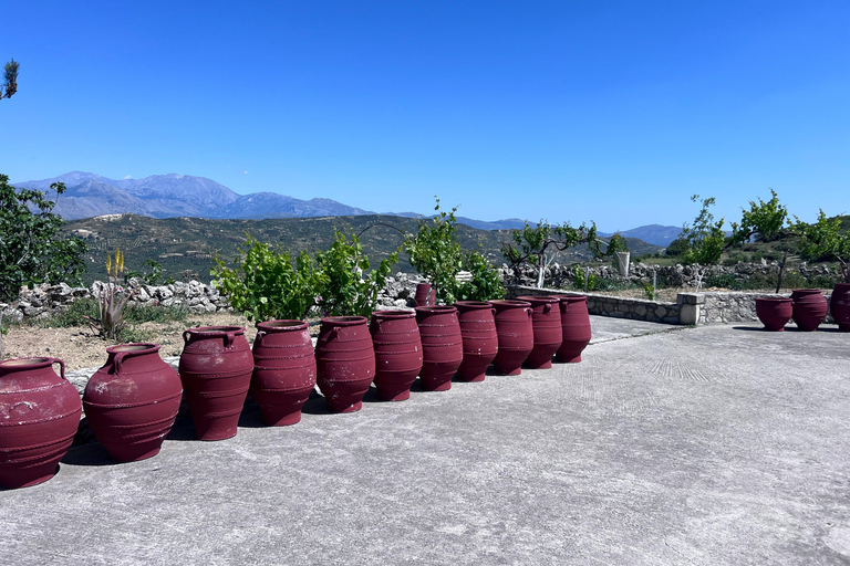 Crete Olive oil tasting ,wine, raki, and cretan food!