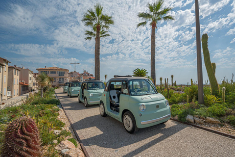 Antibes: Tour in a 100% electric Fiat Topolino 1-hour Discovery Tour in a Fiat Topolino