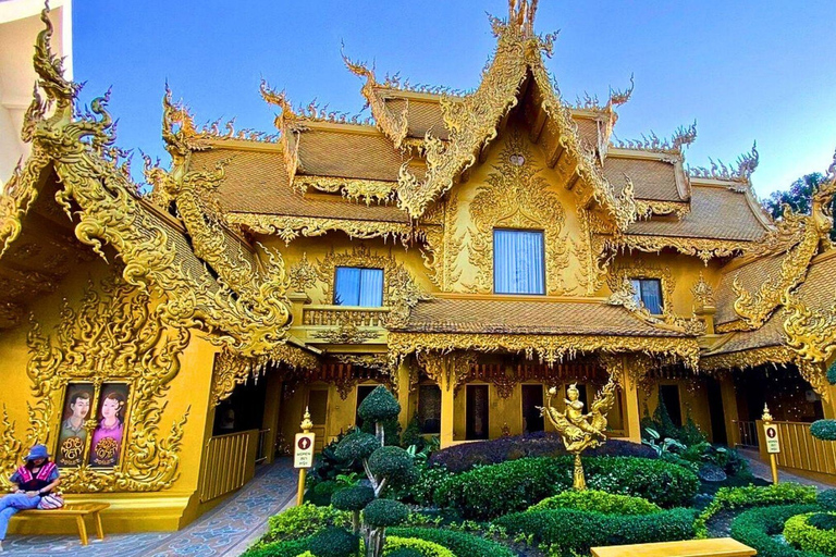 Chiang Mai : Temples du Bouddha blanc, du Bouddha bleu et du Grand Bouddha à Chiang Rai