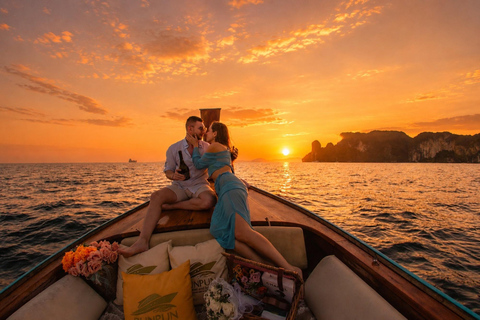 Krabi: Private luxury Longtail Boat Sunset & Plankton Tour