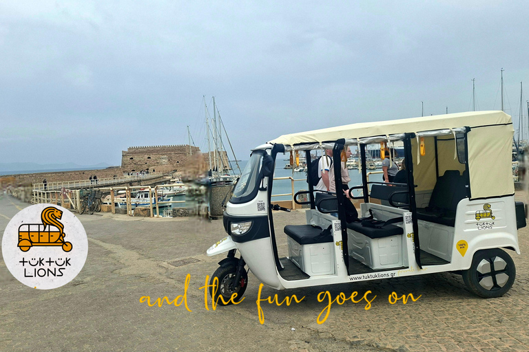 Heraklion: Electric Tuk Tuk City Tour 3 HOUR TOUR