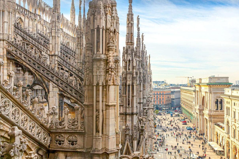 Milan : Petit groupe - Château, dégustation de gelato et toit du DuomoMilan : Visite en petit groupe du château et du Duomo avec Gelato