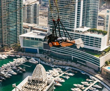 Dubai: Marina Ziplining Experience with Photos and Video