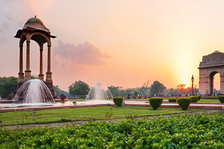 Delhi: Private Half-Day City Tour with Pickup, Drop & Guide Private Tour with Car, Driver and Tour Guide Only