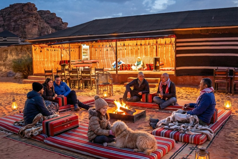 Wadi Rum:Full or Half Day Jeep with Sandboarding & Overnight Full Day Jeep + Sandboarding + Normal Camp Overnight