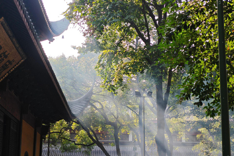 Hangzhou:Feilai Feng Scenic Tour mit antiken Steinmetzarbeiten