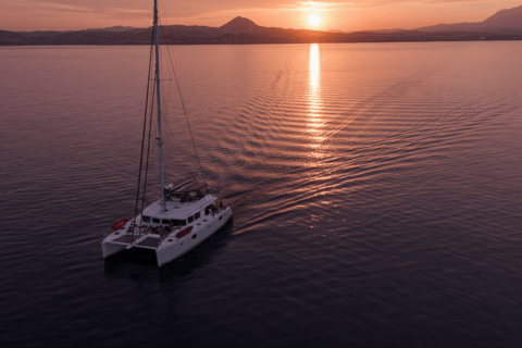 Kissamos: Balos Lagoon Sunset Cruise with Swimming & Snacks Shared Sunset Cruise with Hotel Pickup and Drop-off