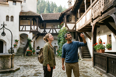 From Bucharest: Peles, Dracula & "Wednesday" Castles Tour COACH TOUR Audio guide in 24 languages