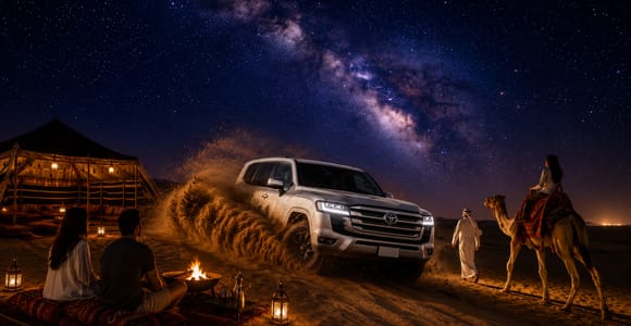 Doha: Night Desert Safari Stargazing And Camel Ride