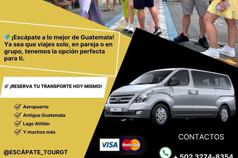 servicio de transporte colectivo aeropuerto a lago atitlan