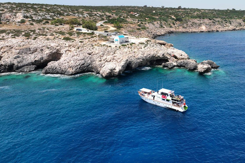 Protaras: Waterworld Turtle Cove Cruise with Swim Stops Includes Local Resort Transfer And Morning Cruise