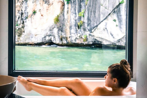 Hanoi: 2-Day Ha Long, Lan Ha 5-Star Cruise w/ Balcony Cabin Bay Light Suite with private balcony and bathtub (1st floor)