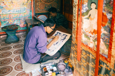 كاتماندو: جولة بهاكتابور ورسم ثانغكا ونحت الخشبكاتماندو: ساحة بهاكتابور دوربار وجولة الحرفيين