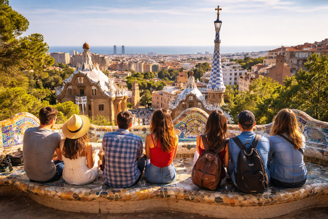 Barcelona in 1 Day: Sagrada Familia & Park Guell with Pickup Barcelona in 1 Day: Tour in English