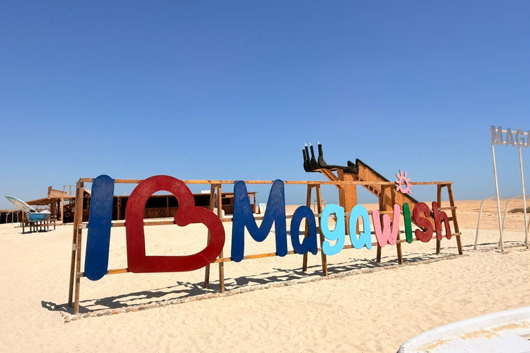 Hurghada: Private Speedboat to Magawish Island 8-hour Private Speedboat With Lunch