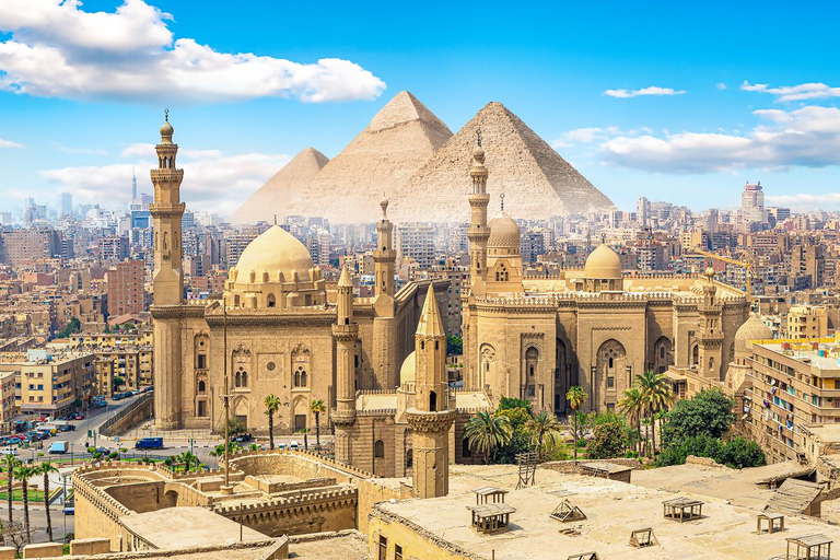 Hurghada: Cairo 2-Day Tour with Luxury Pyramids View Stay Day 1 Pyramids & GُEM Day 2 Memphis, Saqqara & Old Cairo ✨