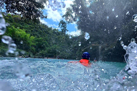 Cebu: Natação com tubarões-baleia e canoagem no KawasanTour em grupo: Natação com tubarões-baleia e canoagem no Kawasan