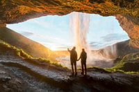 De Reykjavík, chute d'eau de la côte sud, visite de sable noir et de glace - Hizvo