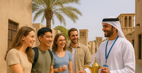 Dubai. Old Town,Museums,Markets,Street Food&Abra Boat Tour